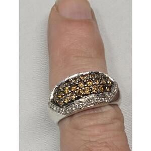 Le Vian 18k Vanilla Gold Chocolate & Diamond Ring